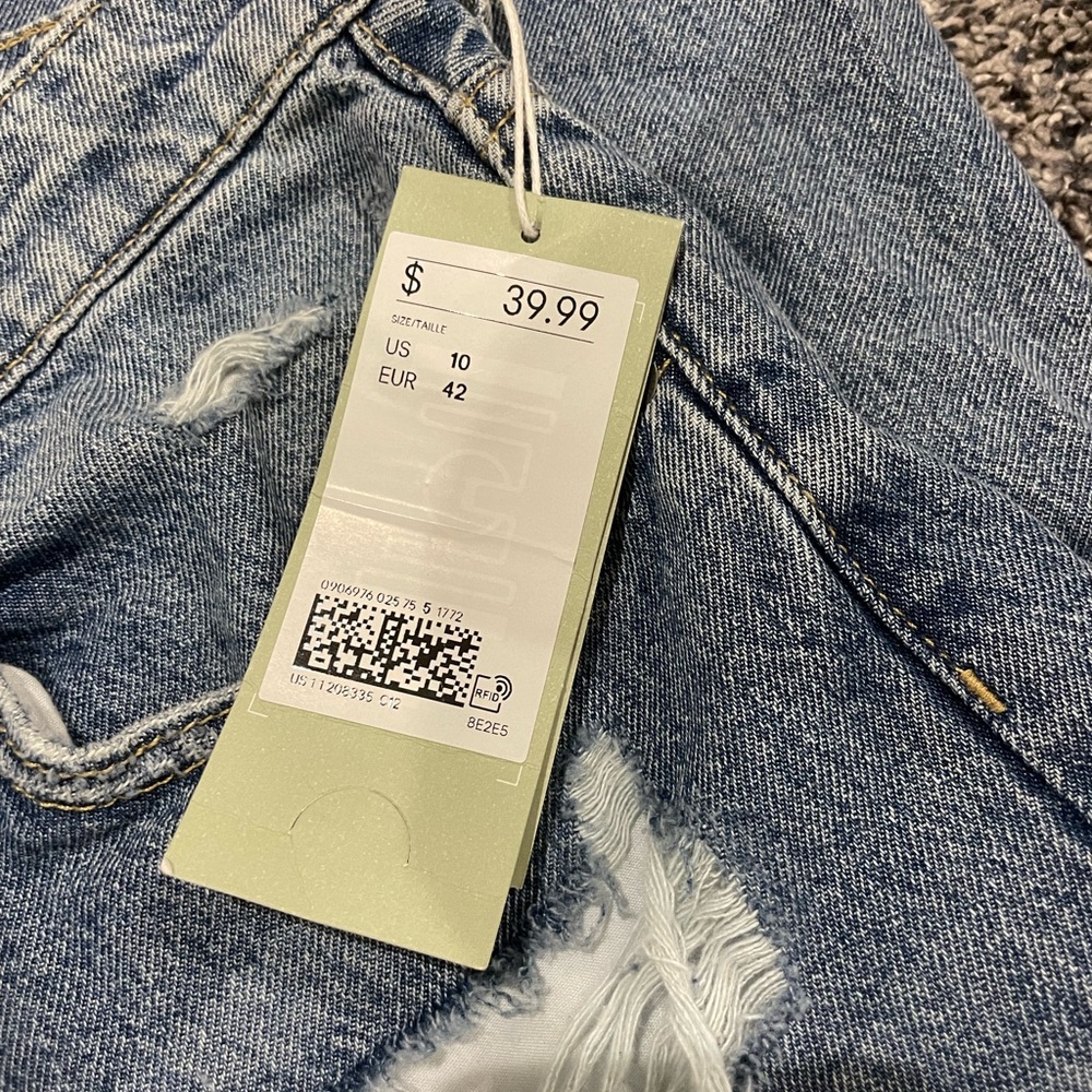 H&M Blue Distressed Boyfriend Jeans - Picture 3 of 7
